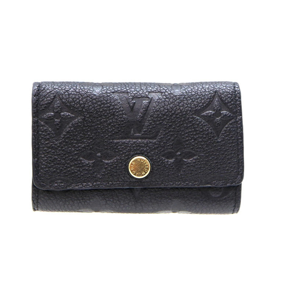 Louis Vuitton Multicles Wallet Key Case Monogram Empreinte Leather Black Gray